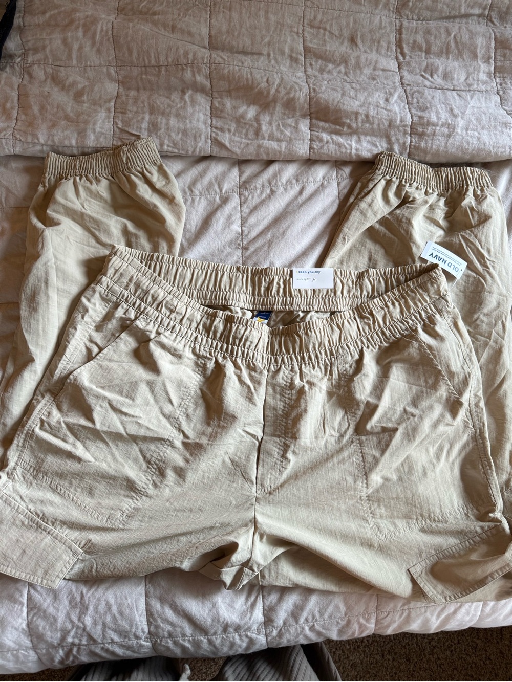 Old navy light beige jogger pants XL - NWT